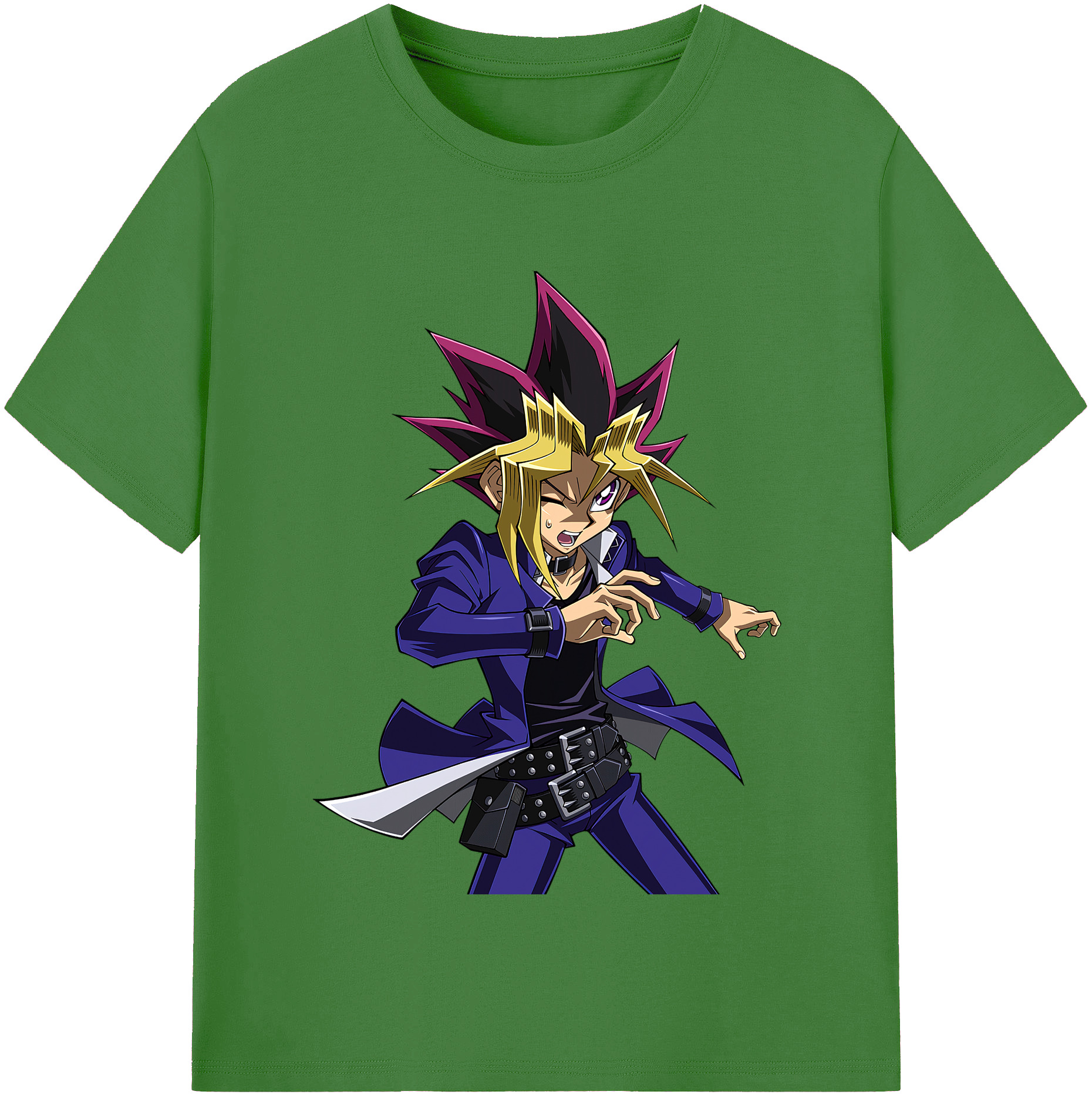 （画像用） 遊☆戯☆王 Yu-Gi-Oh! レディースカジュアルプリントTシャツ（綿100％）
